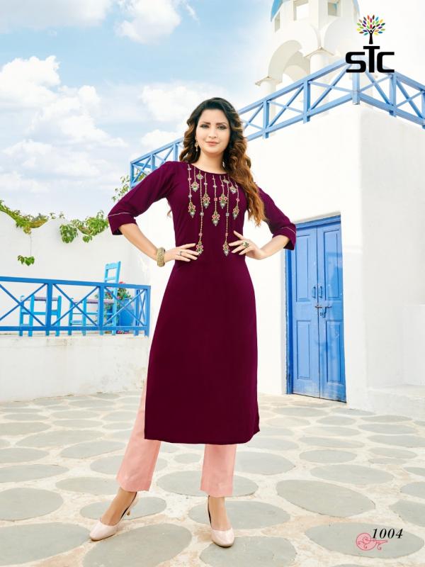 STC Glorious-Rayon-Kurti-With-Bottom